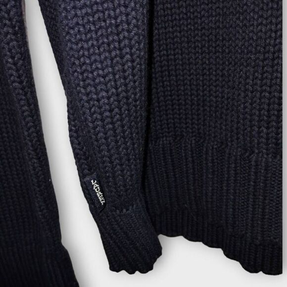 Lauren‎ Ralph Lauren Womens Sweater Sz Large Navy Cotton Nautical Coastal Preppy - Picture 4 of 9